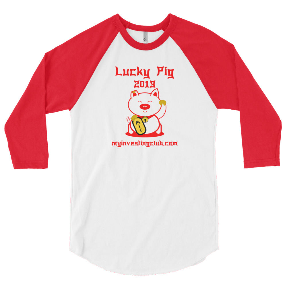 Lucky Pig Men's 3/4 Sleeve T-Shirt