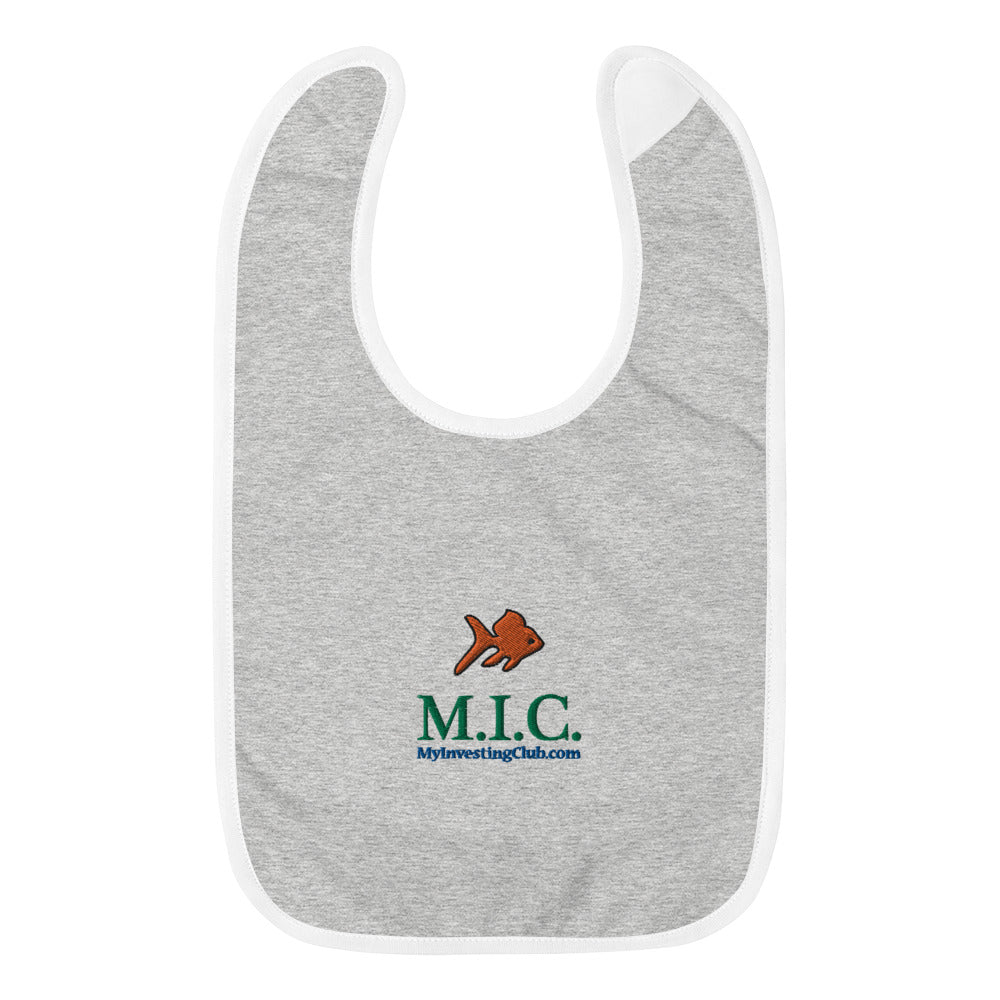 The Trading Fish Embroidered Baby Bib