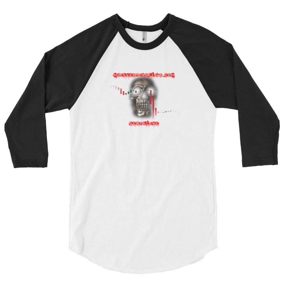 Deathline Skull Men's 3/4 Sleeve T-Shirt