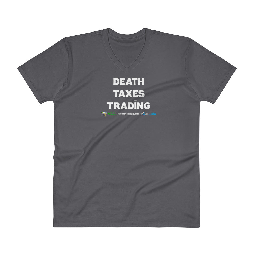Death Taxes Trading Men's V-Neck T-Shirt