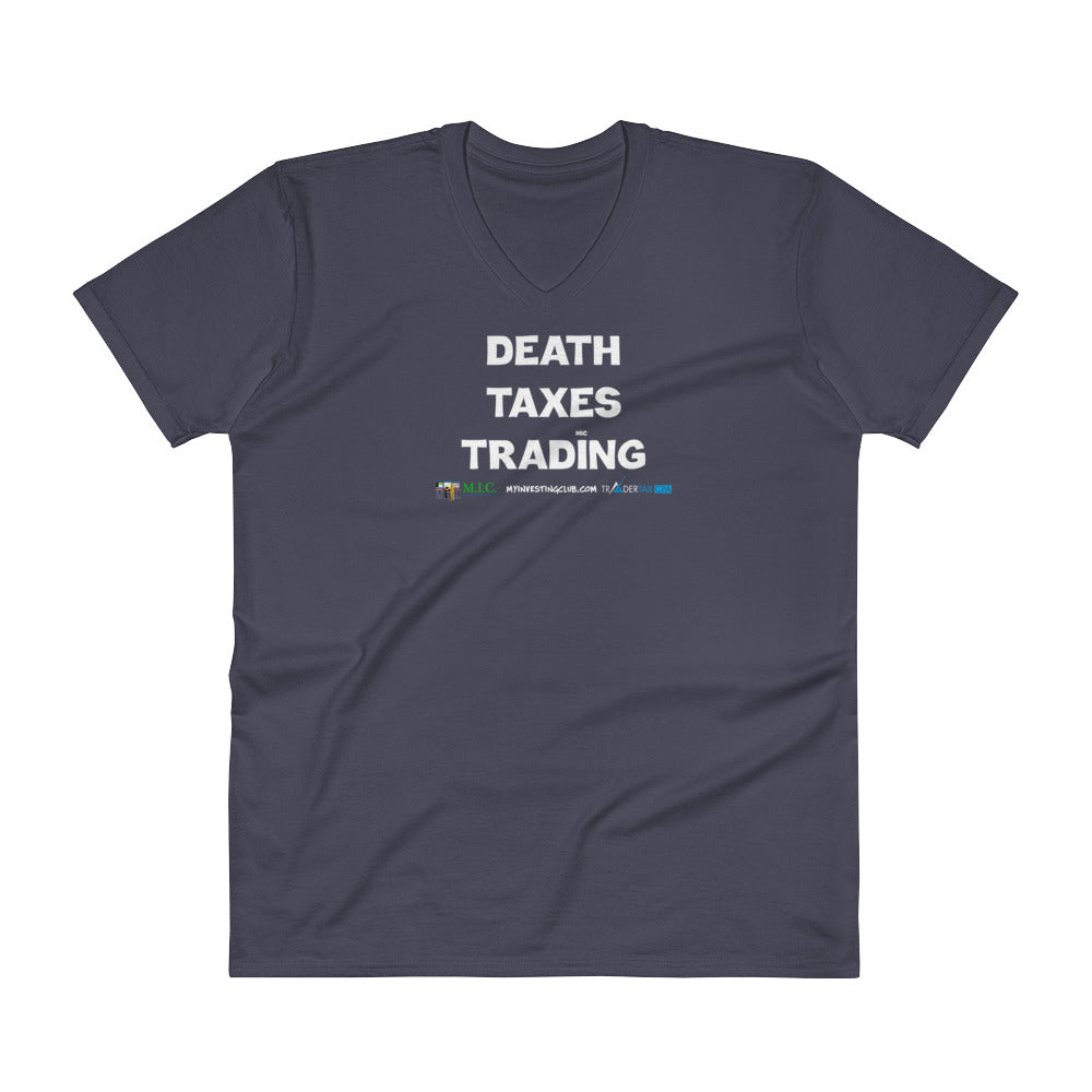 Death Taxes Trading Men's V-Neck T-Shirt