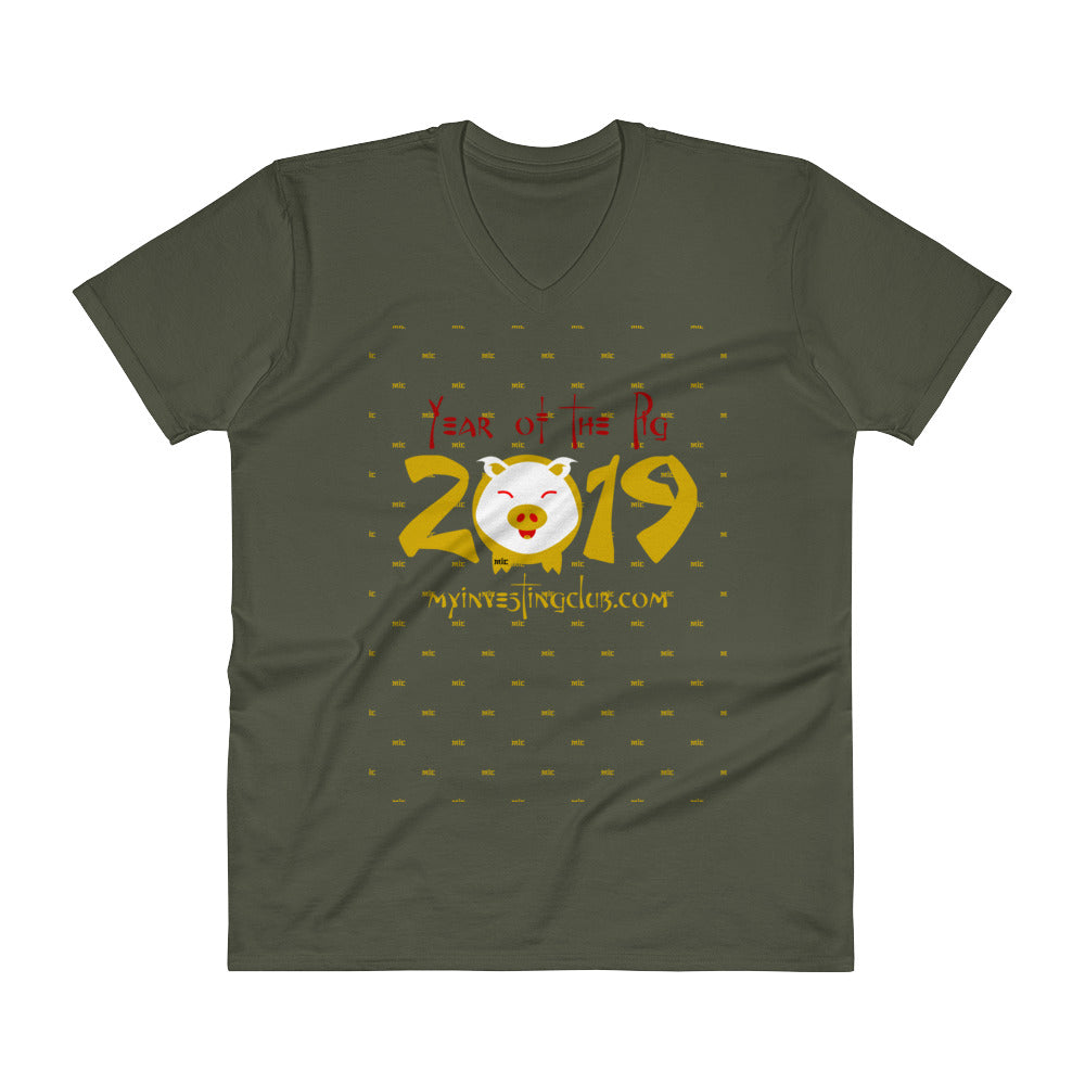 Year Of The Pig Men's V-Neck T-Shirt
